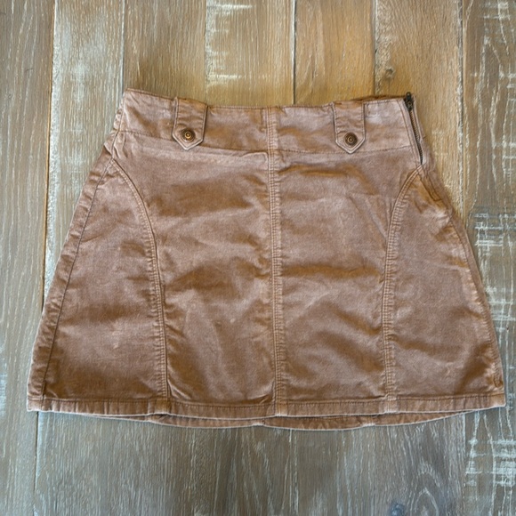 Free People We The Free taupe Runaway Mini Skirt - Picture 1 of 5